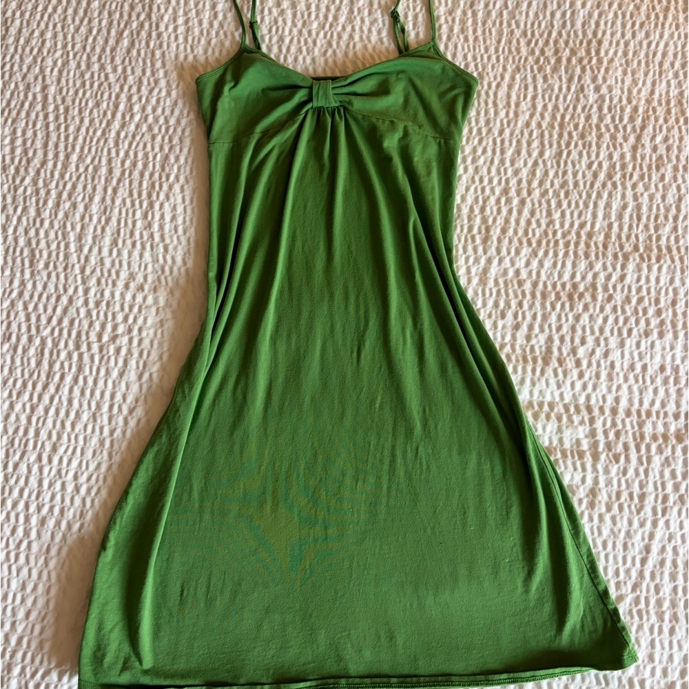Y2K babydoll green bow cami mini dress by Ann Taylor LOFT